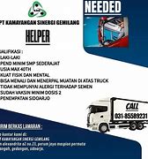 Loker Helper Gudang Jakarta Timur